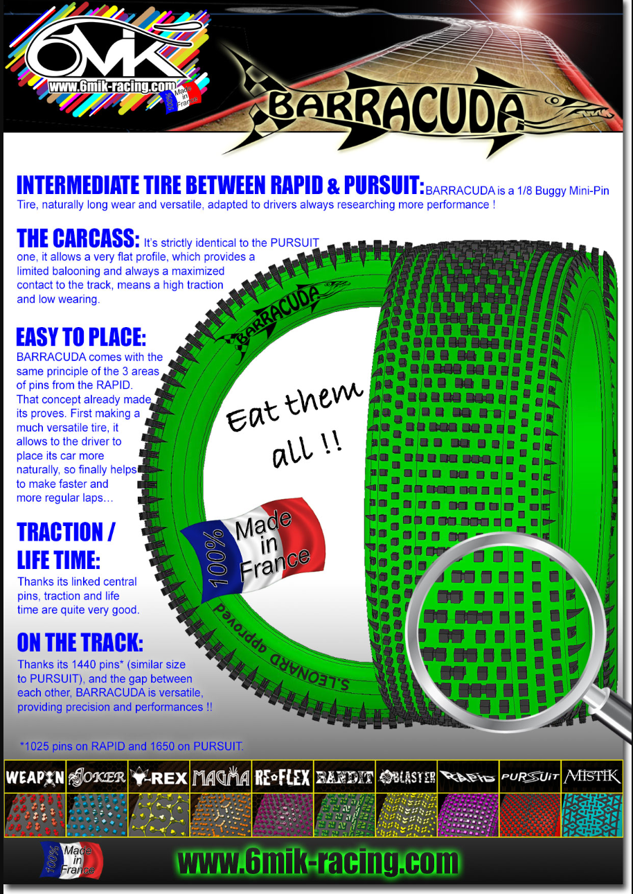 6MIK Buggy tires - Barracuda (2)