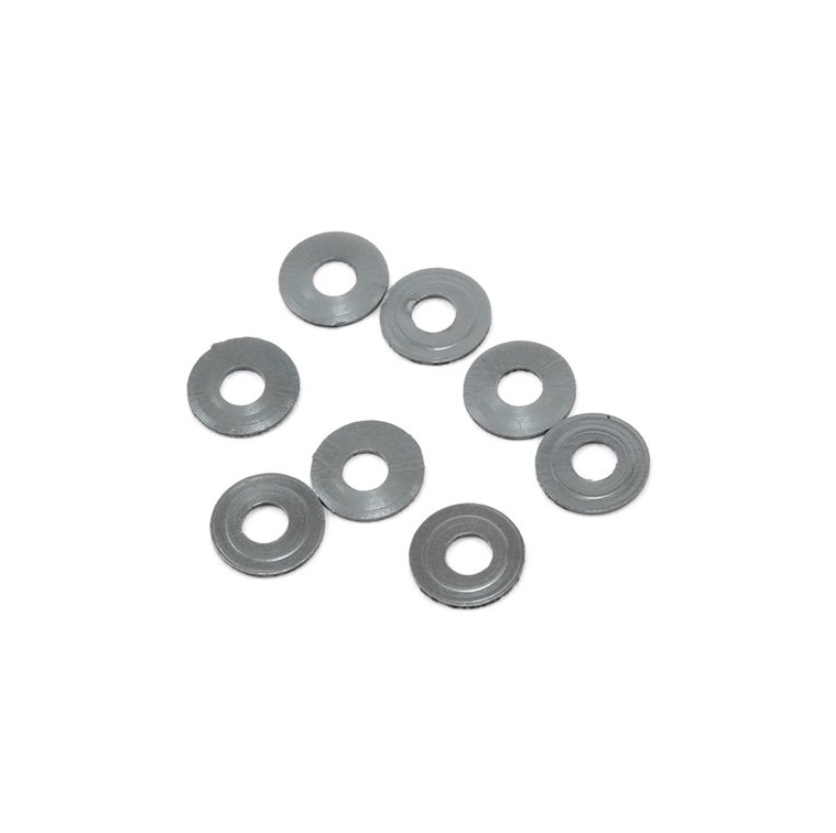 3x8mm Aluminum Roll Center Spacer (Gun Metal) (8)