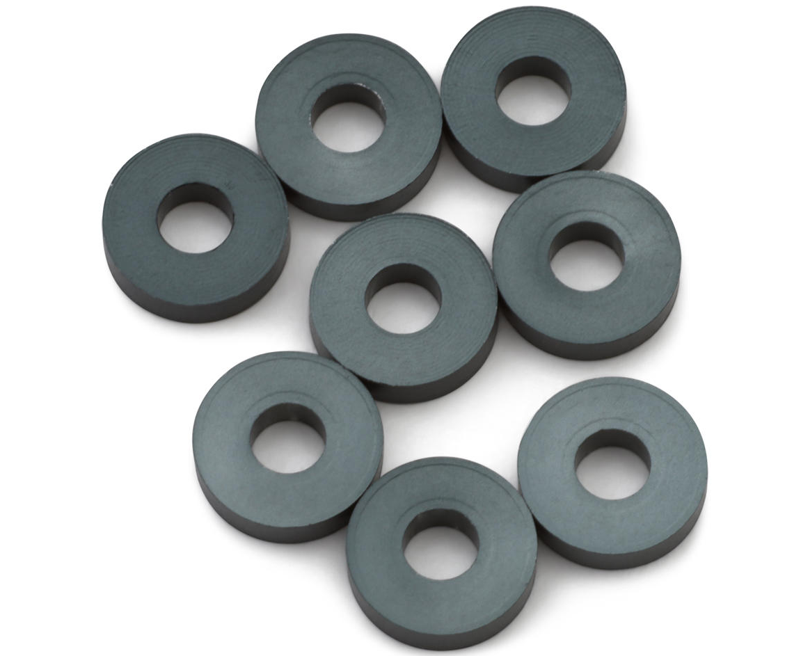 3x8mm Aluminum Roll Center Spacer (Gun Metal) (8)