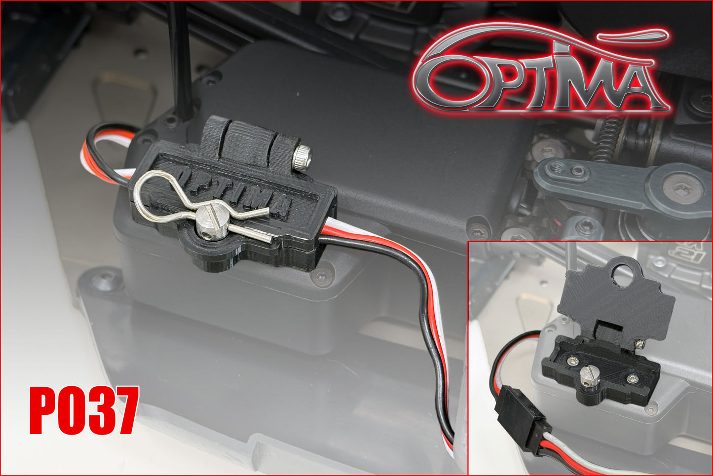 OPTIMA Battery Plug Holder for 1/8 Nitro