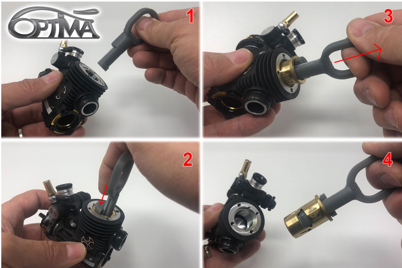 Piston sleeve disassembly