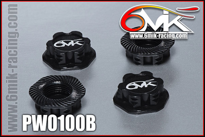 6MIK 1/8 Wheel Nut 1.0mm (4)