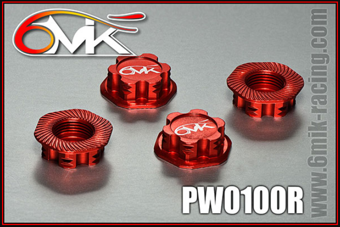 6MIK 1/8 Wheel Nut 1.0mm (4)