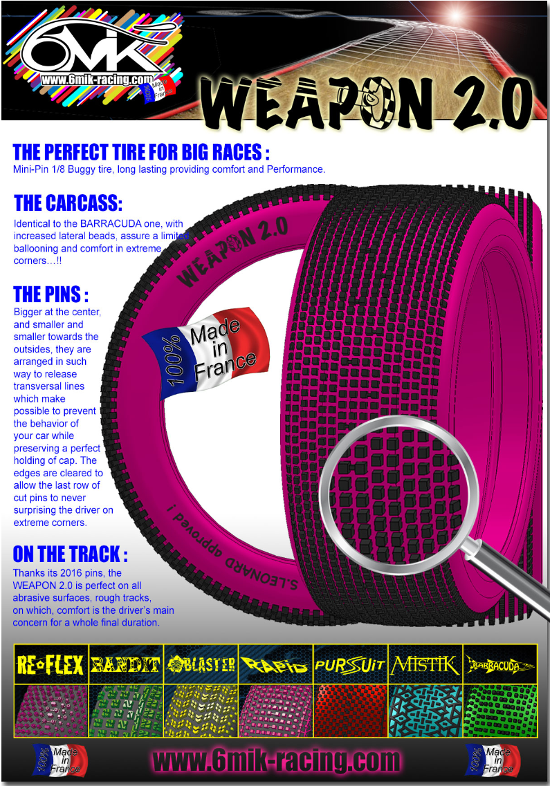 6MIK Buggy tires - Weapon 2.0 (2)
